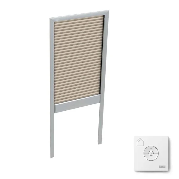 Velux FSCC 2230 1155 Solar Double Pleated Blind, Beige