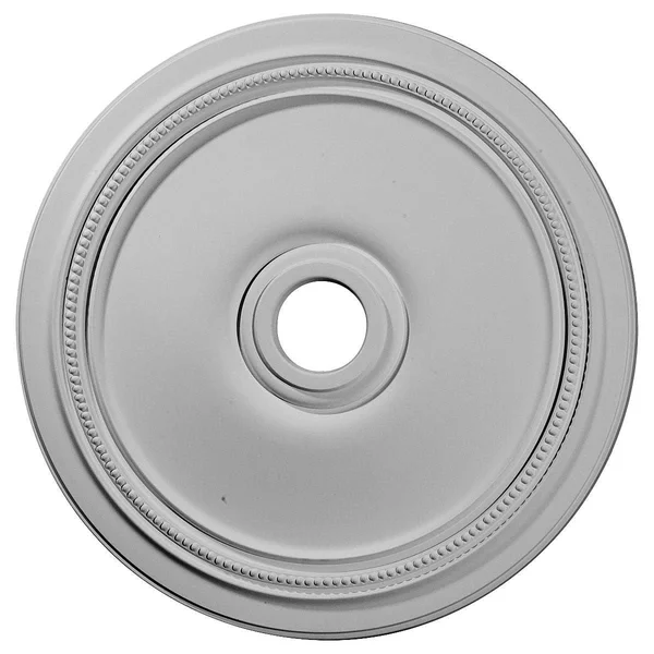 24x22OD x 3 5/8x22ID x 1 1/4x22P Diane Ceiling Medallion (Fits Canopies Up to 6 1/4x22), Hand-Painted Frost