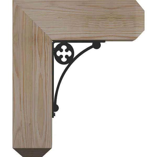 3 1/2 inchw x 13 1/2 inchd x 16 inchh Crawley Craftsman Ironcrest Smooth BRACKET, Douglas Fir (1 1/2 inchw x 5 1/2 inchd x 8 inc