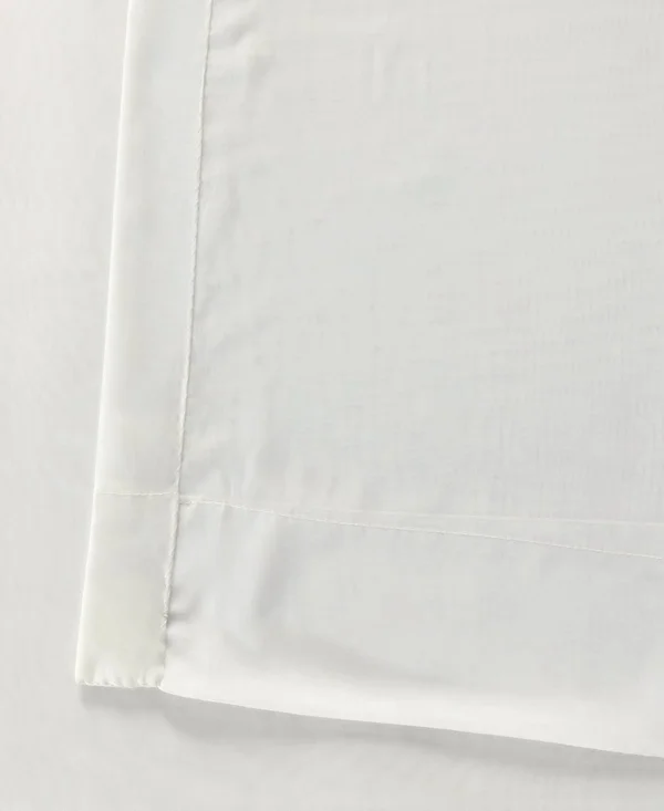Solid Off White Extra Wide Voile Poly Sheer Curtain