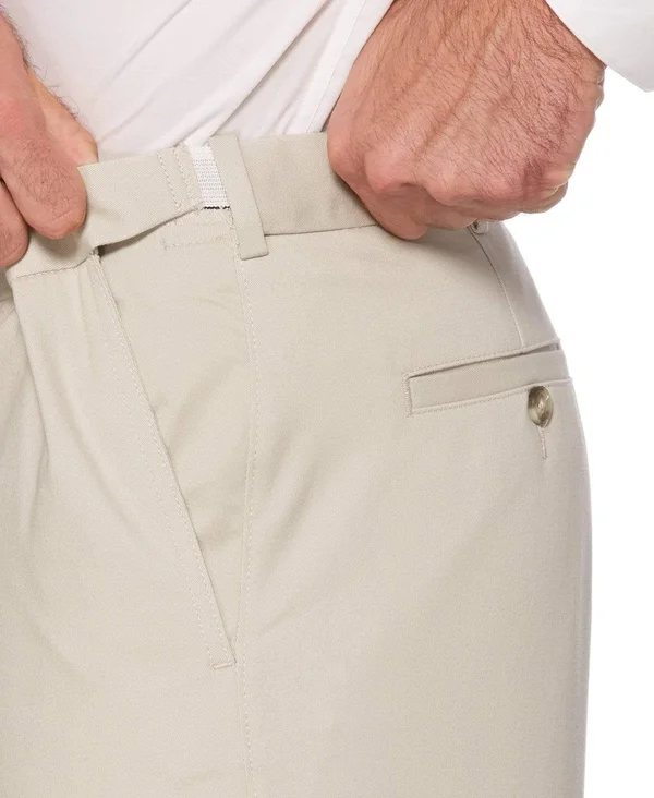 Savane Men's Big & Tall Flat Front Ultimate Performance Chino Pants - Size: 60 x 30, Beige