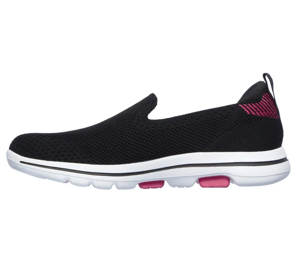 Skechers Women's GOwalk 5 Prized Slip-On, Black/Pink
