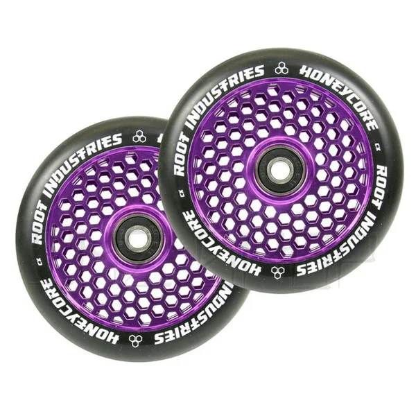 Root Industries - 120mm Honeycore Wheels - Black - Gold