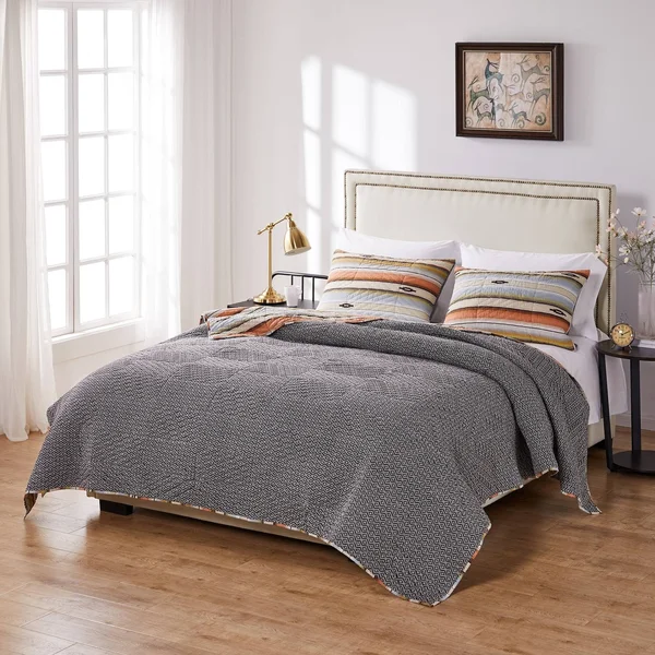 Barefoot Bungalow Painted Desert Oversized Quilt and Pillow Sham Set - Twin - Twin XL