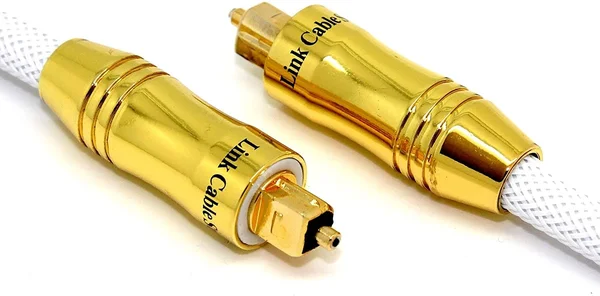 LCS - Prime Ultimate - 3M - White Optical Cable (Toslink - SPDIF) - Professional - Digital Audio - Shielded/Braided - Optimized