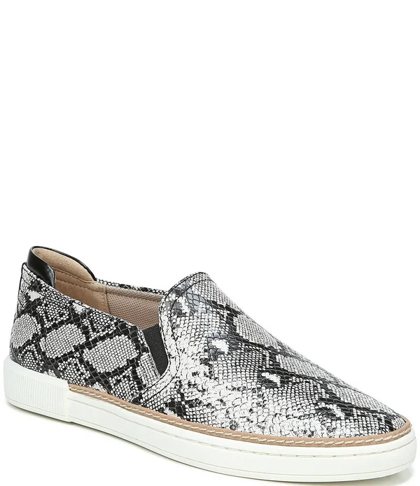 Wide Width Women's Jade Slip-On by Naturalizer in Alabaster Snake (Size 9 W)