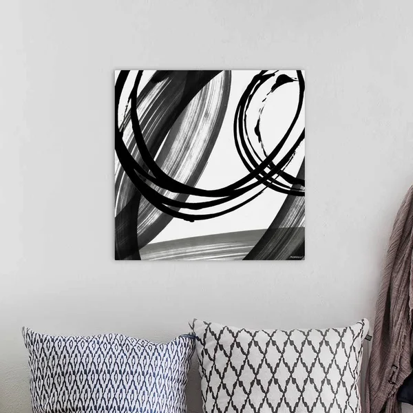 Black and White Pop I, Canvas Wall Art, 20x20, Great Big Canvas