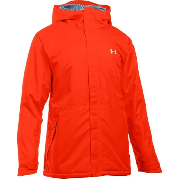 Under Armour ColdGear Infrared Powerline Insulated Jacket Mens - Dark Orange/Nova Teal/Overcast Gray