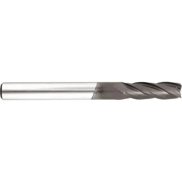Niagara Cutter 4mm - 15mm LOC, 4mm Shank Diam, 55mm OAL, 4 Flute, Solid Carbide Square End Mill - Single End, Diamond Finish, Spi