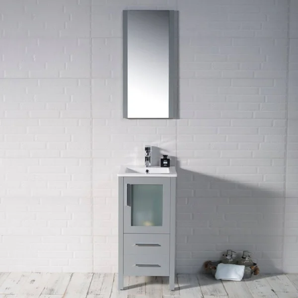 Blossom Sydney 16x22 Vanity Set with Mirror Metal Gray
