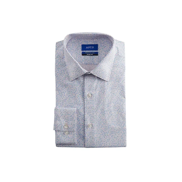 Men's Apt. 9 Premier Flex Slim-Fit Spread-Collar Dress Shirt, Size: Large-36/37, Brt Pink