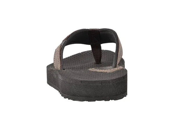 Dunham Men's Carter Flip-Flop - Size: 8, Brown Leather