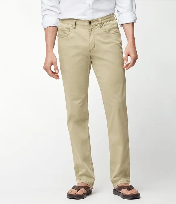 Tommy Bahama Boracay Five-Pocket Chino Pant Men's Jeans Khaki : 35 34
