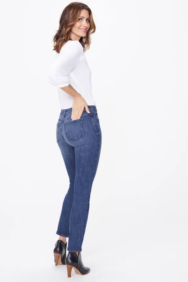 Nydj Womens Sheri Slim Fit Jeans, Blue, 18, Women's
