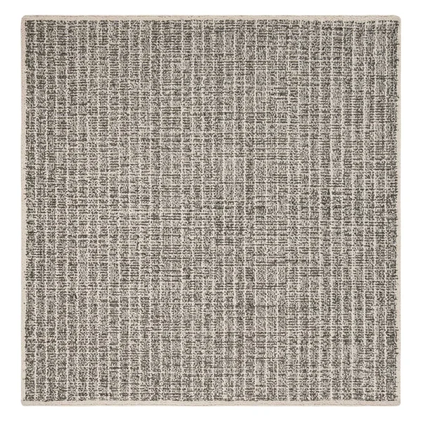Safavieh Abstract 605 Area Rug, Ivory, Black, 6& x 6& Square