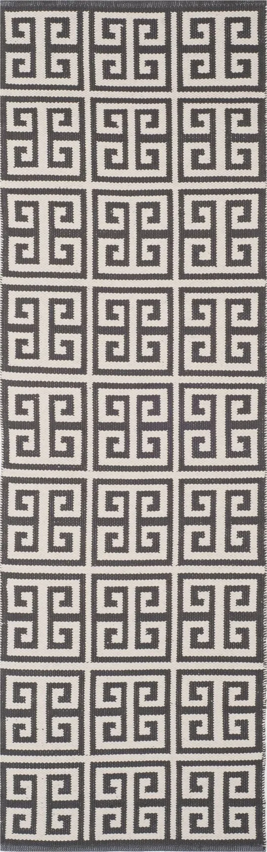Safavieh Montauk MTK724E Area Rug Dark Grey - Ivory 6& x 6& Square