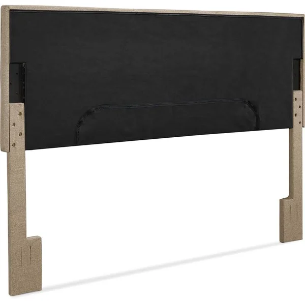 Serta Palisades King Upholstered Headboard in Neutral Gray
