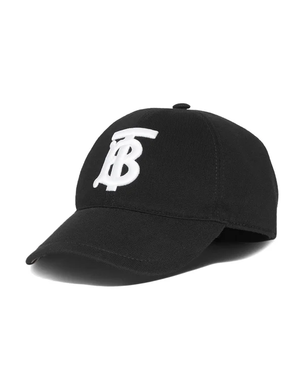 Burberry Monogram Motif Baseball Cap, Black