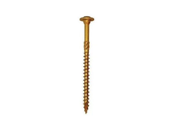 GRK Fasteners 5913264 Star Self Tapping 0.31 in. Dia. x 3.5 in. Yellow Zinc C...