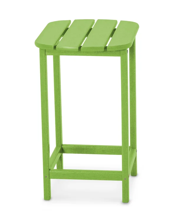 POLYWOOD South Beach 26x22 Counter Side Table - Lime