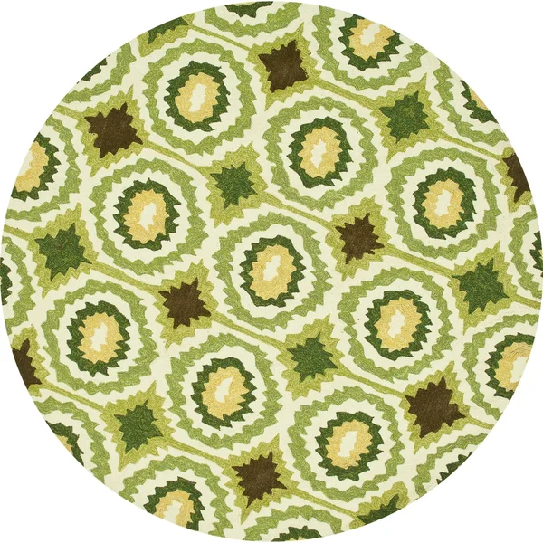 Alexander Home Portia Indoor/ Outdoor Hand-Hooked - Lime 3&6x22 x 5&6x22