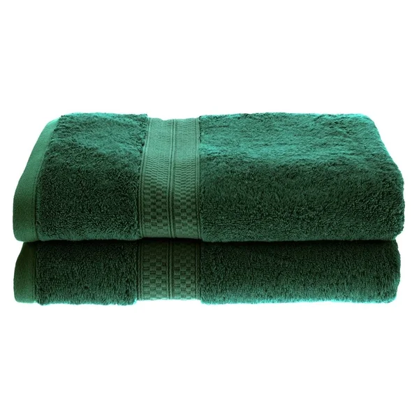 Miranda Haus Soft Rayon from Bamboo and Cotton Bath Towel (Set of 2) Hunter Green