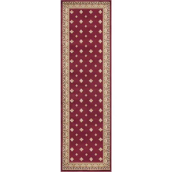 Concord Global Trading Ankara Pin Dot Area Rug Red: 2-ft 2-in x 7-ft 3-in