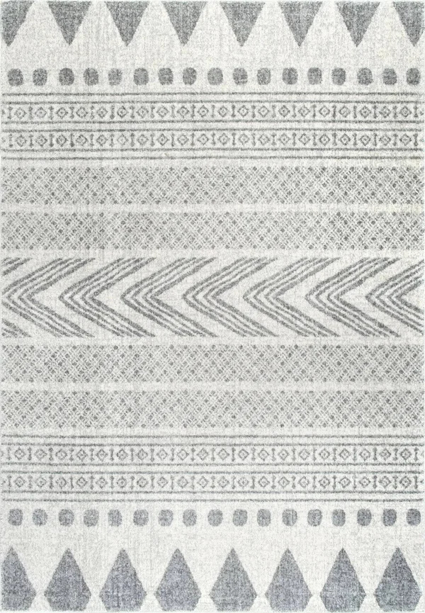 nuLOOM Shaina Tribal Area Rug - 6& 7x22 x 9&, Grey
