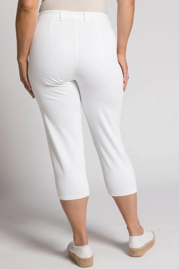 Ulla Popken Women's Plus Size Stretch Capri Pants 653934, Size: 26, White