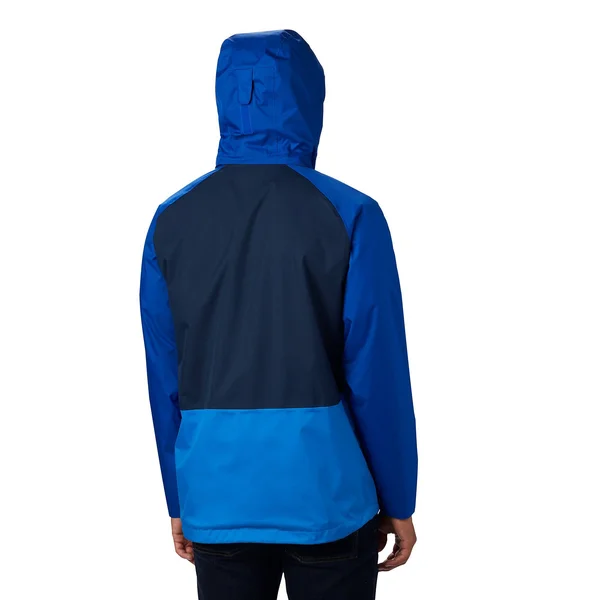 Columbia Men's Rain Scape Jacket XXL, Collegiate Navy/Azul/Azure Blue