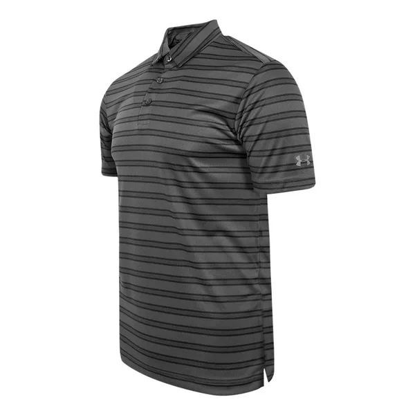 Under Armour Men's Tech Stripe Polo Graphite - M