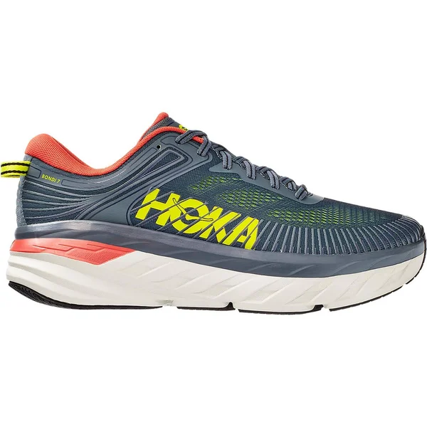 Hoka One One Men's Bondi (Wide) 7 Turbulence-Chili - 7.5
