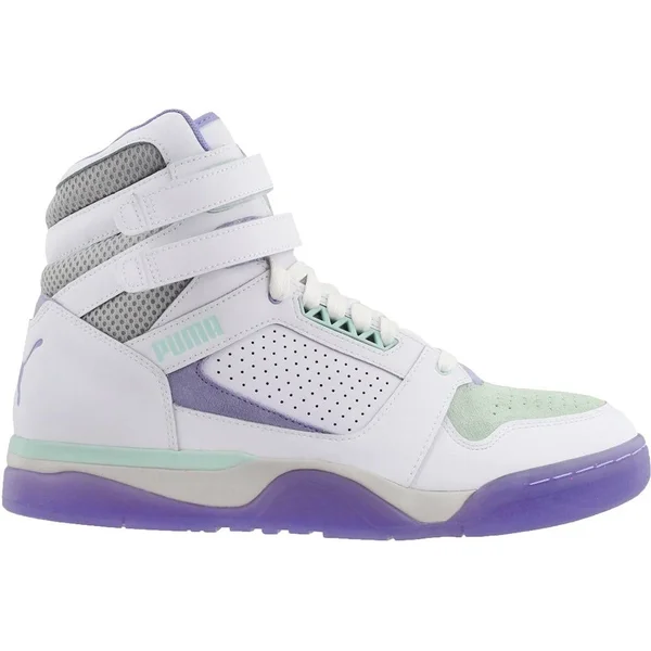 Puma Mens Palace Guard Mid Easter Casual Sneakers White