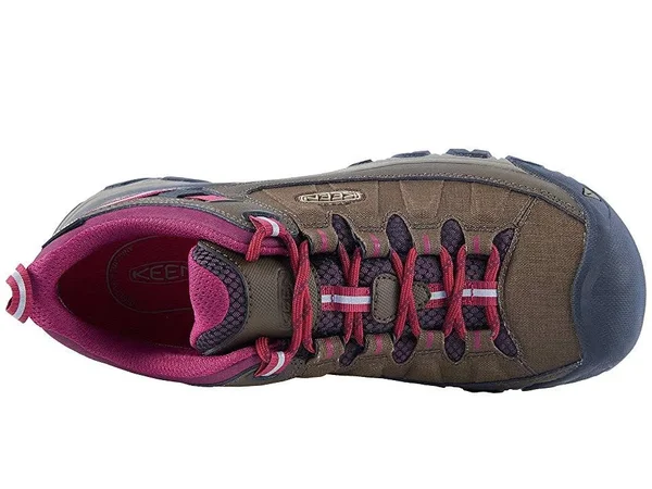 Keen Women's Targhee EXP Waterproof Shoe - 6.5 - Canteen - Grape Wine
