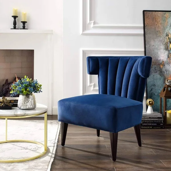 Nicole Miller Sutton Velvet Accent Chair