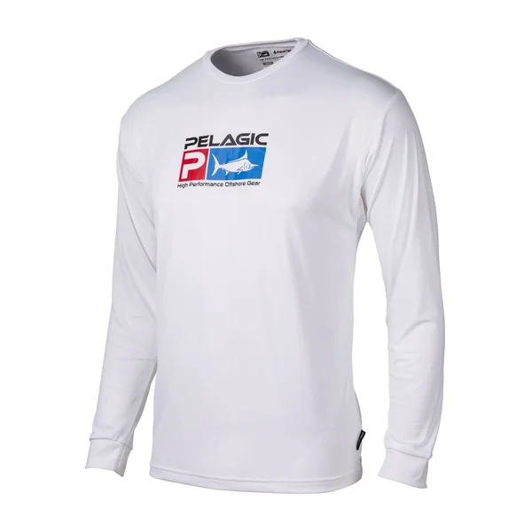 Pelagic Aquatek White Long Sleeve Sun Shirt S