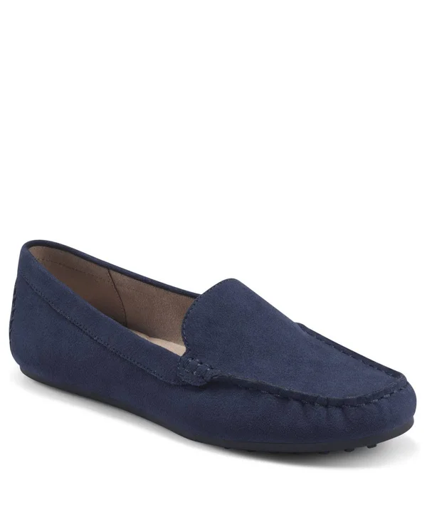 Women's Aerosoles Over Drive Loafers in Navy Fabric Size 10 Medium
