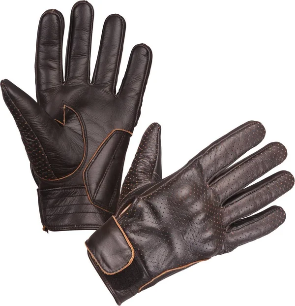 Modeka Hot Classic Motorcycle Gloves - Brown, Size XL