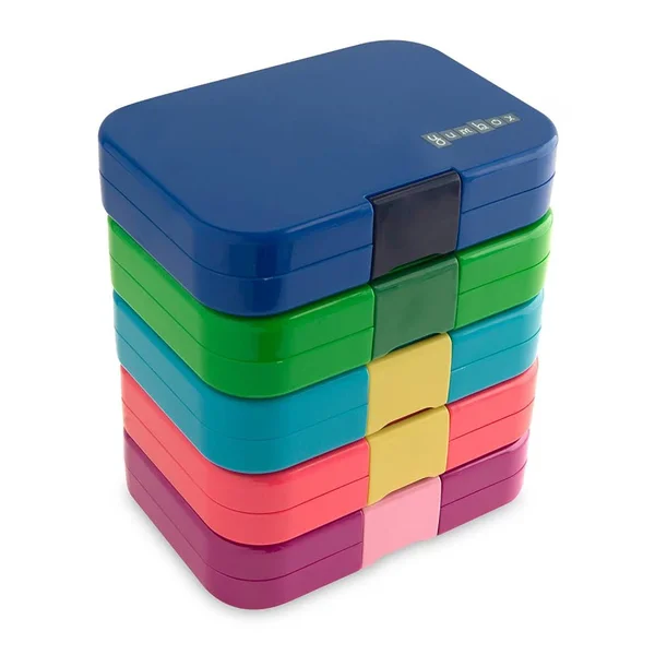 Yumbox (Kai Blue; Emoji Tray) Leakproof Bento Lunch Box Container for Kids