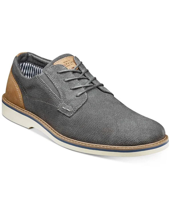 Nunn Bush Barklay Oxford, Men's, Grey, Size 14, Oxfords