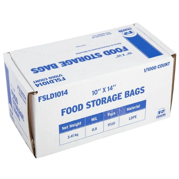 Royal 10x22 x 14x22 Low Density Food Storage Bags, Pack of 1, 000, FSLD1014
