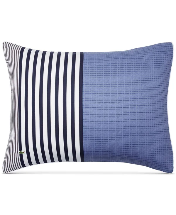 Lacoste Meribel Comforter Set - King, Blue/White