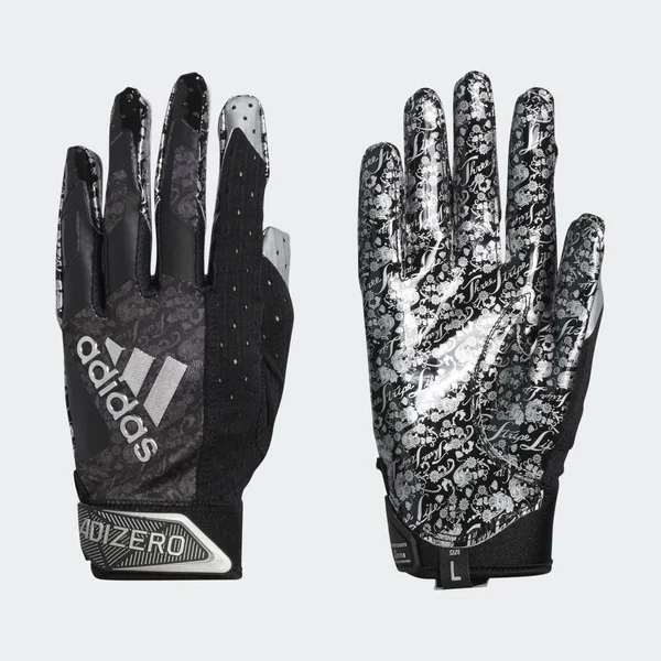 Adidas Adizero 9.0 Royalty Receiver Gloves - Small, Black