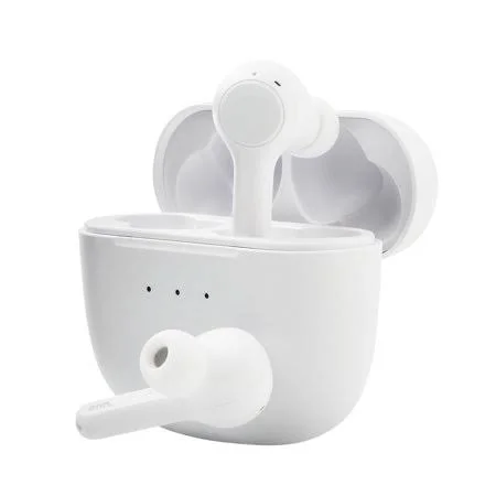 Onn. Wireless Stereo Headphones with Active Noise Canceling and Ambient Sound, White