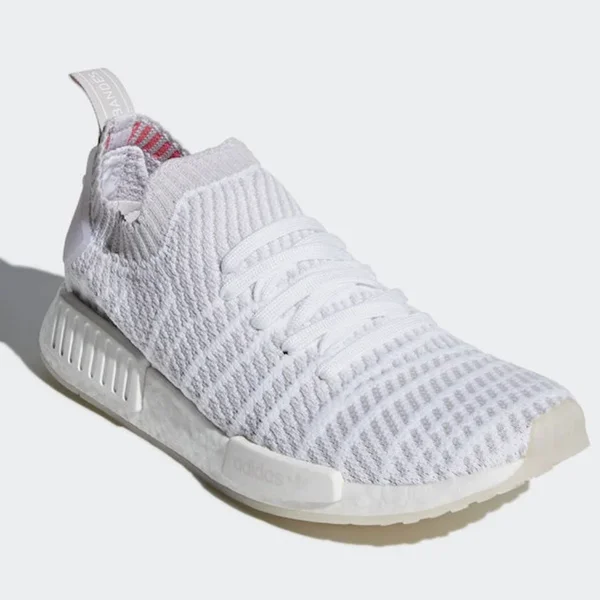 White Adidas Originals NMD R1 STLT Primeknit Size 9