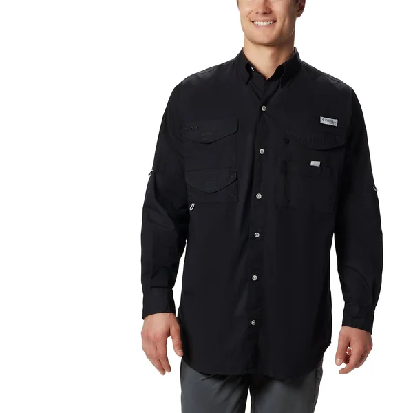 Columbia Men's PFG Bonehead Long Sleeve Shirt White Cap Xs