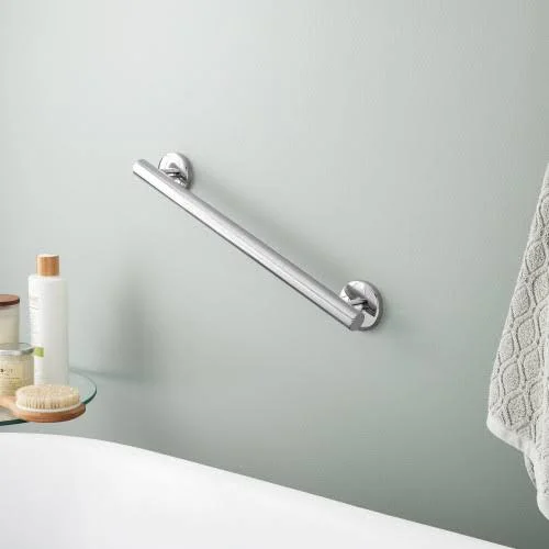 18x22 Contemporary Grab Bar - Chrome, Stainless Steel, Signature Hardware
