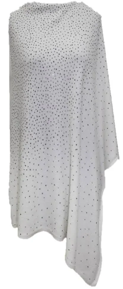La Fiorentina Berry Embellished Poncho