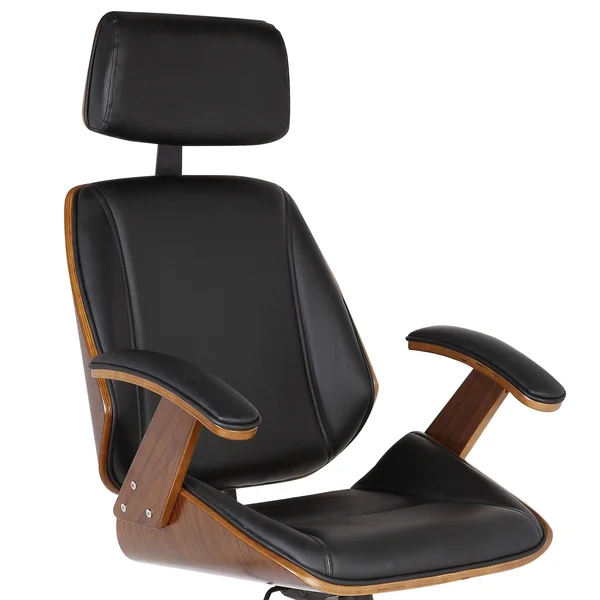 Armen Living Century Faux Leather Office Chair - Black