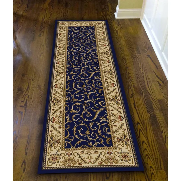 Radici USA Como 1590 Navy Area Rug 8& Round